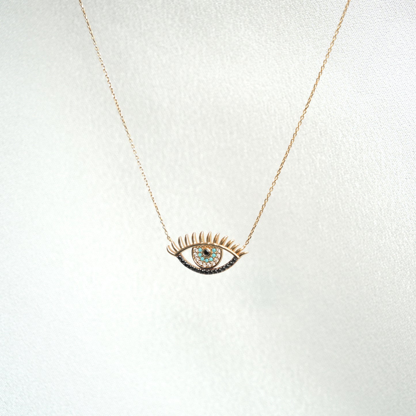 Gold Eye Necklace