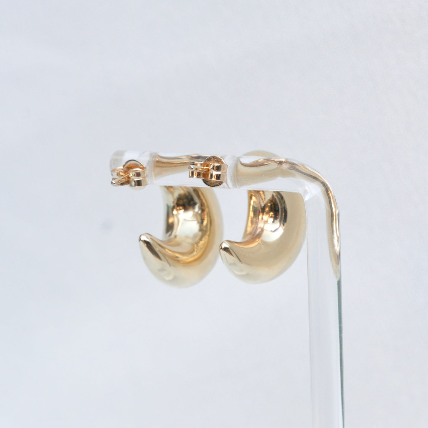 Gold Half Moon Earrings