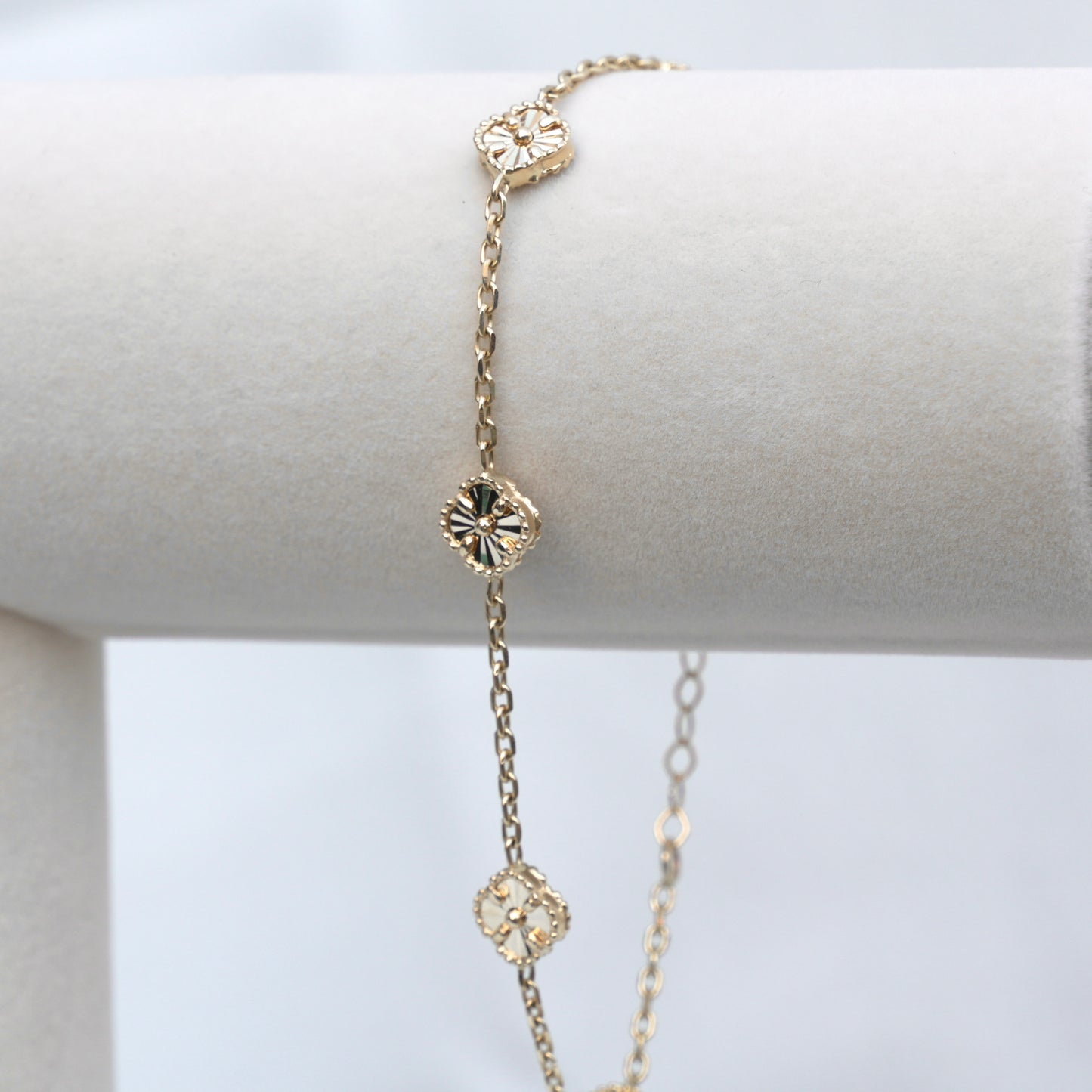 Gold Baby Clover Bracelet